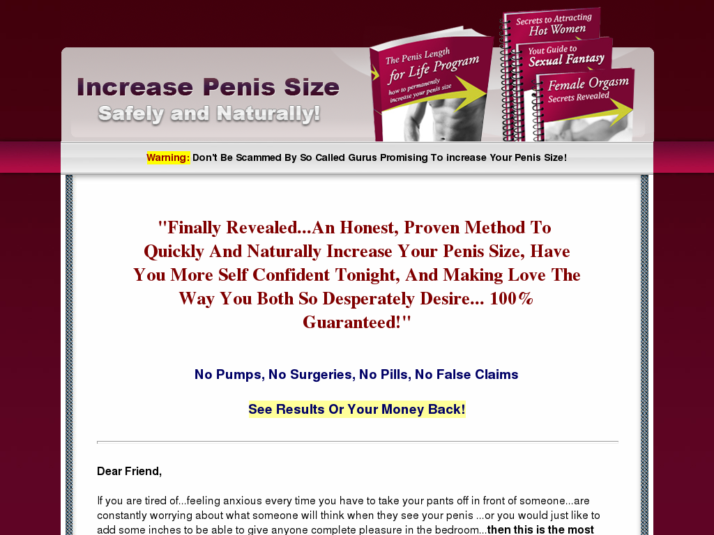 How To Grow Your Penis Naturally and Safely by Daniel D