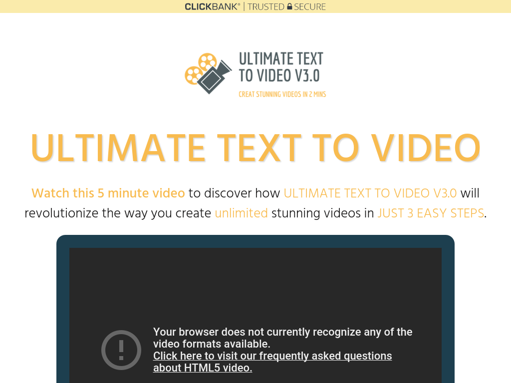 Ultimate Text To Video Creator