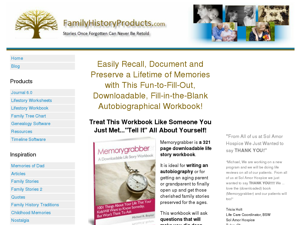 Write Your Life story With a Fill-in-the-Blank Workbook - Memorygrabber