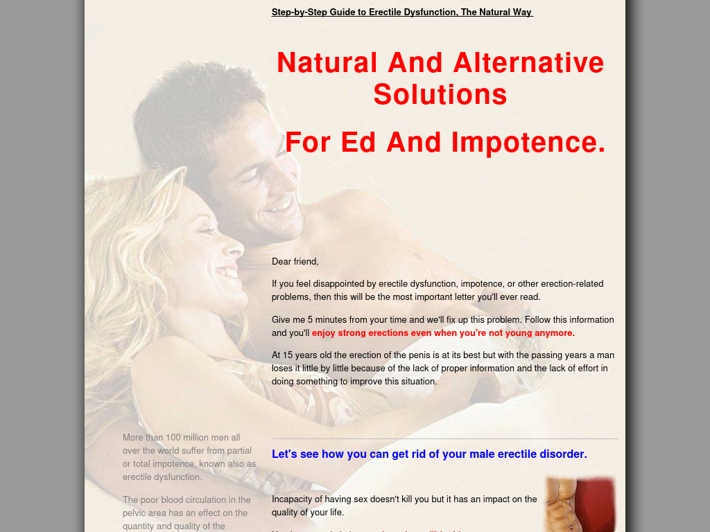 Graphs No Step By Step Guide To Erectile Dysfunction The Natural Way