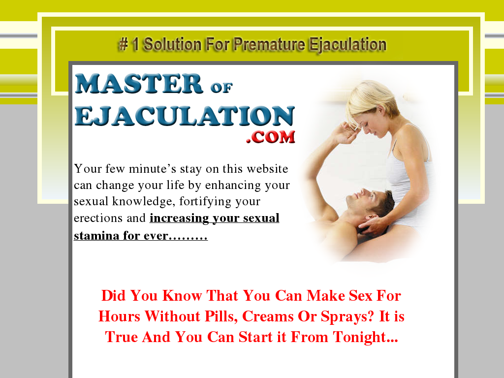 Premature Ejaculation Comp