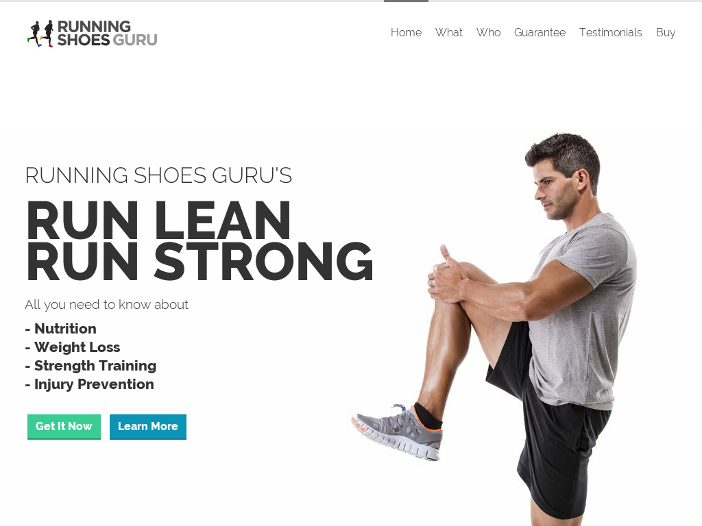 Run Lean Run Strong - By Running Shoes Guru